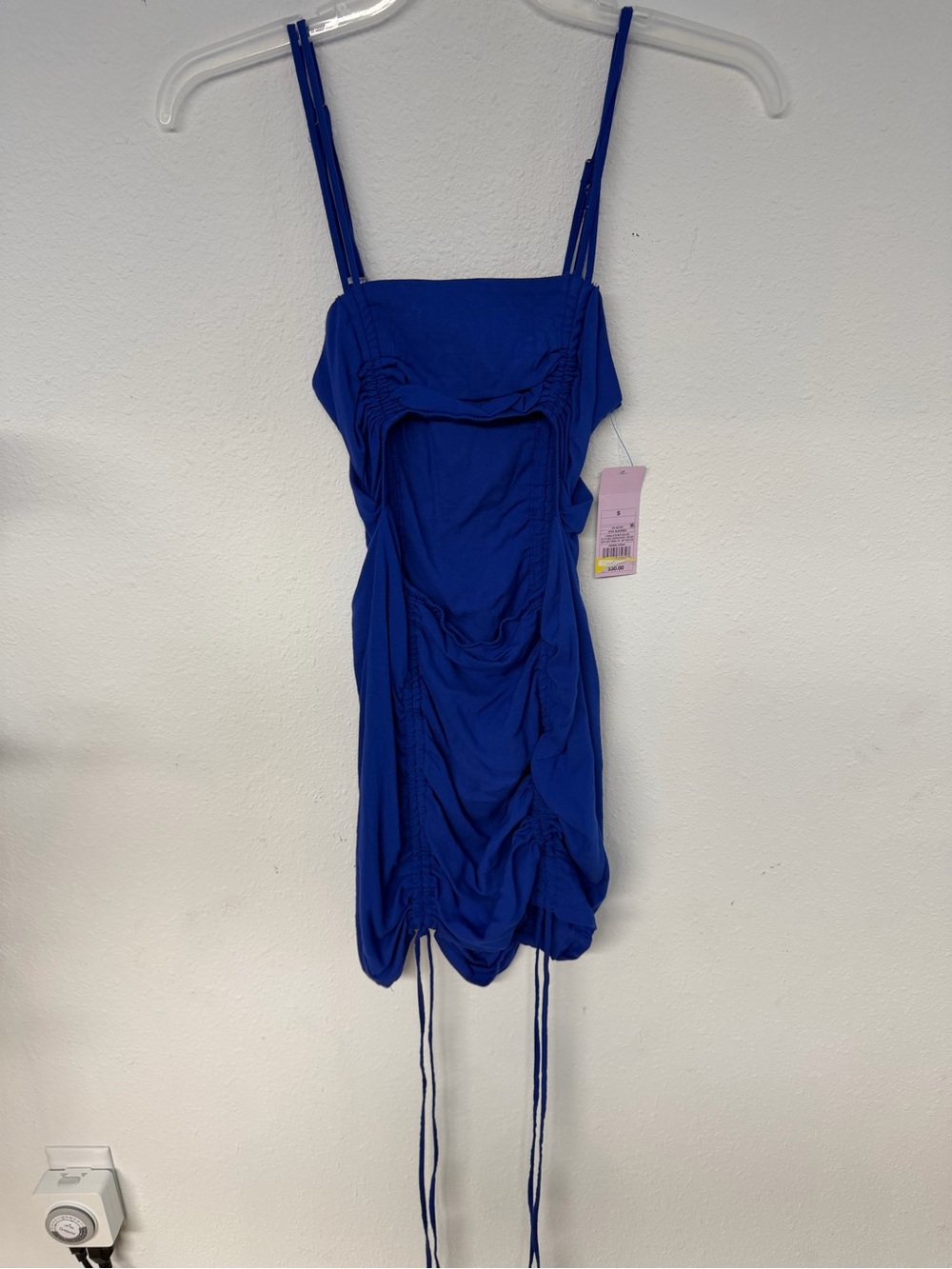 wild fable Royal Blue Ruched Mini Dress